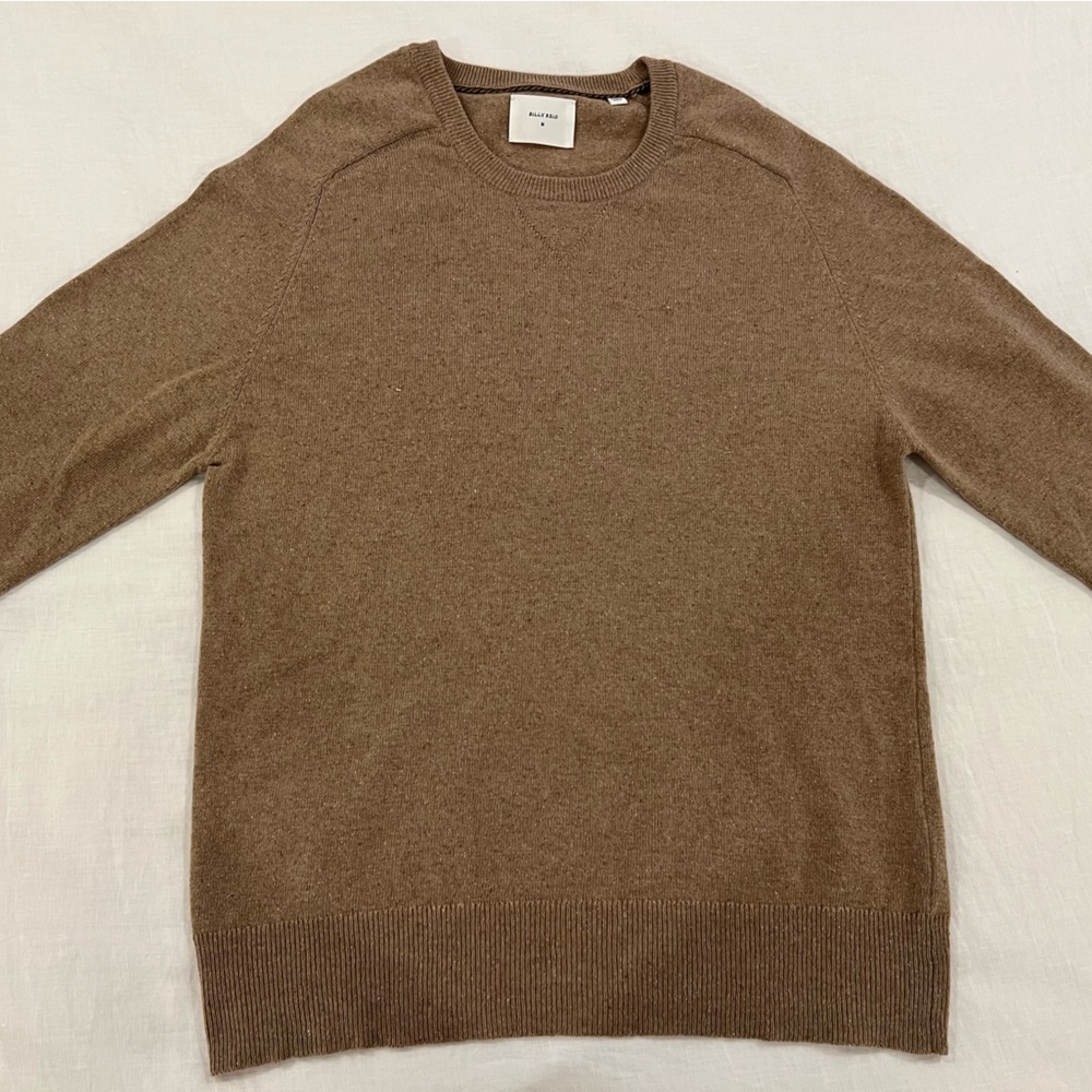 Billy Reid Tan Crewneck Sweater